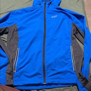 Eastern Mountain Sports Blue and Gray Performance Jacket